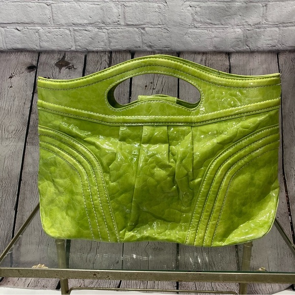 Lime Green designer bag by MAXX New York - Picture 1 of 12